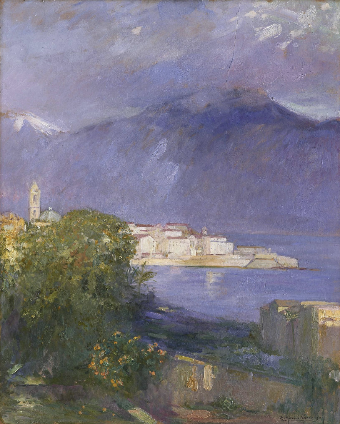 Marcel-Béronneau (1869 - 1937), View over Ajaccio