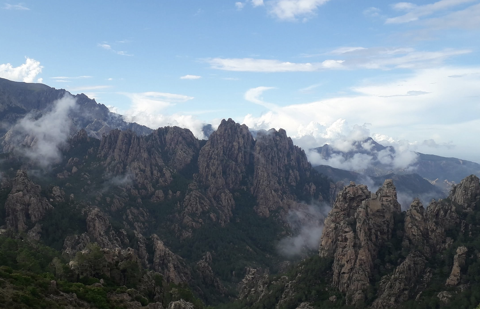 Leaving Conca behind, view in southeast direction.